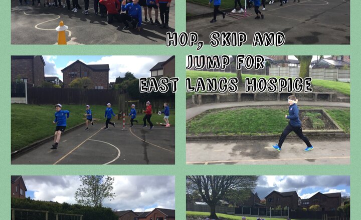 Image of Year 5 and 6 Hop, Skip and Jump for East Lancs Hospice